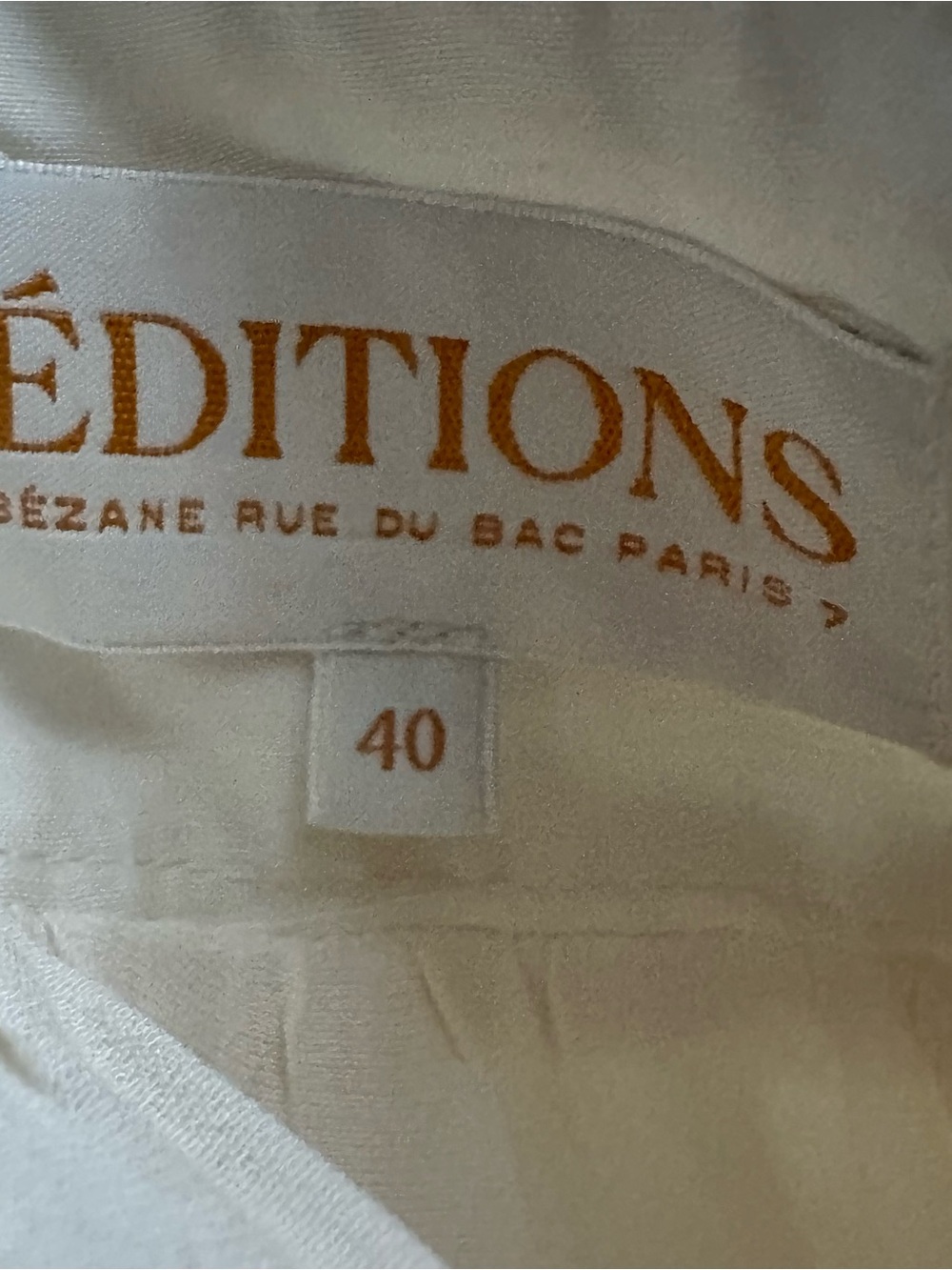 Sézane Editions Sophie Cream Linen Blend Pleated Midi Skirt - Picture 3 of 4